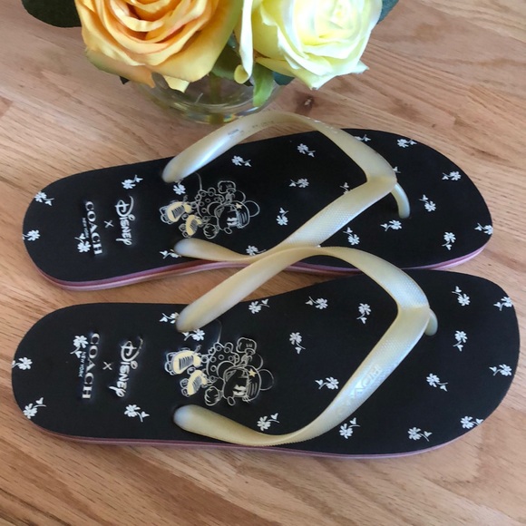 Coach Shoes - Coach Disney X Minnie Mouse Flip flops size 11